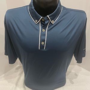 Mens Sz XXL Nike Golf Collared Polo Dri fit 100% Polyester short sleeve shirt